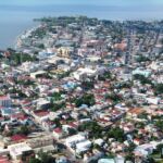 An aerial view of San Pedro, Belize.