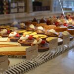 French pastries in a local bakery.