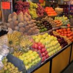 Fresh fruit and vegetables at the market in Puerto Vallarta, Mexico.