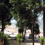 A busy beach in Uruguay.