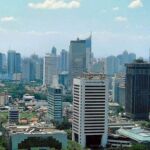 Jakarta city skyline from Monas