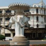 Elephant statue in Laos