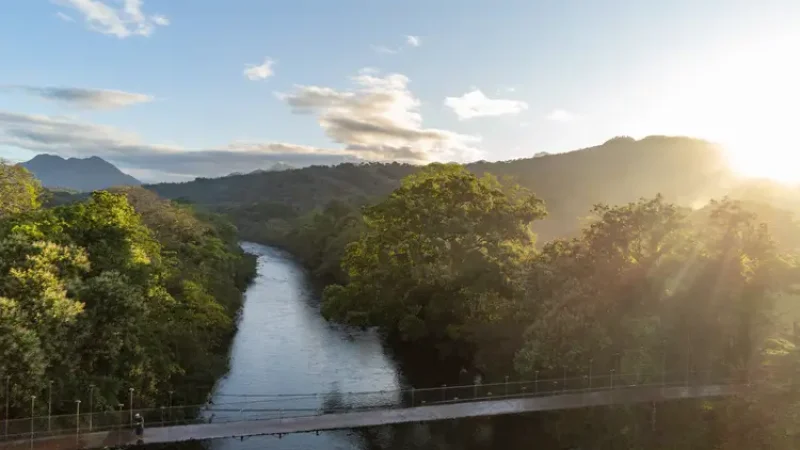 drone view of Panama's santa fe